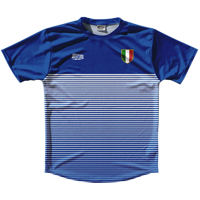 Italy Rise Up Ultras Tennis Shirt Crew Neck - Blue & White