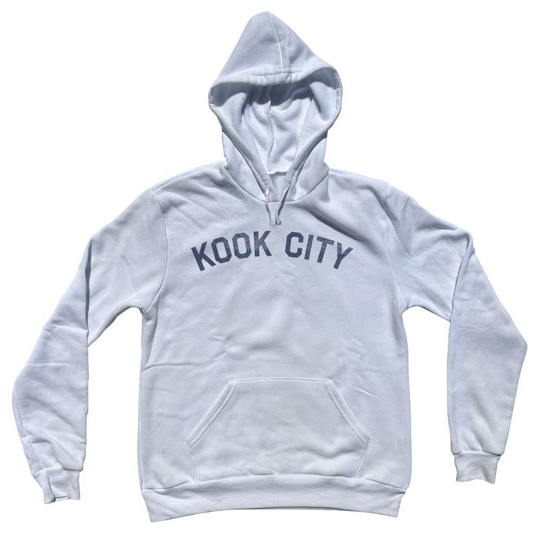 Kook City Adult Cotton Hoodie - White