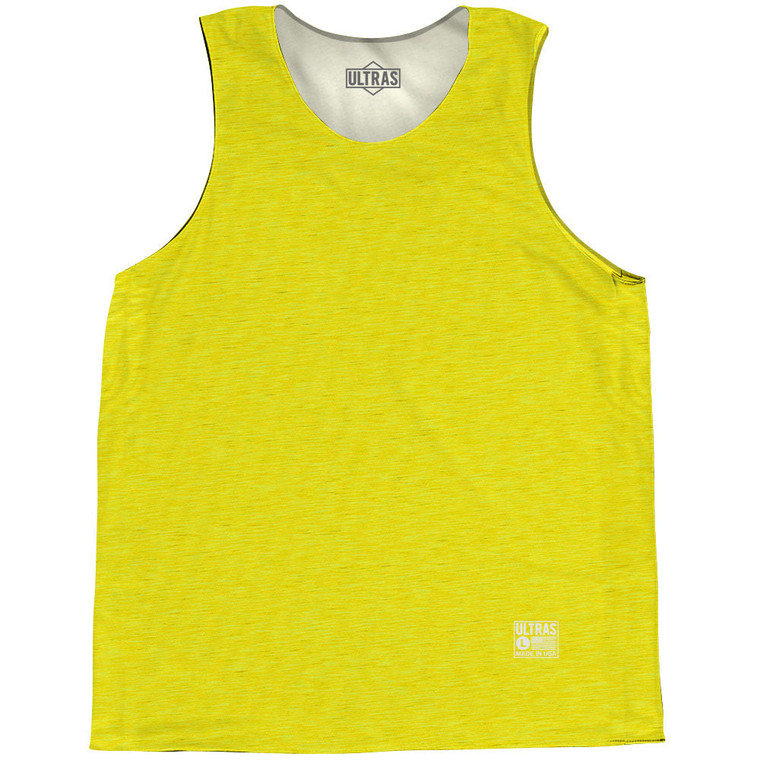 Heathered Basketball Singlets - Yellow Canary