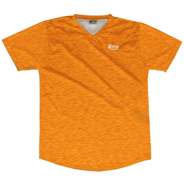 Heathered Soccer Jersey Made In USA - Orange Bright
