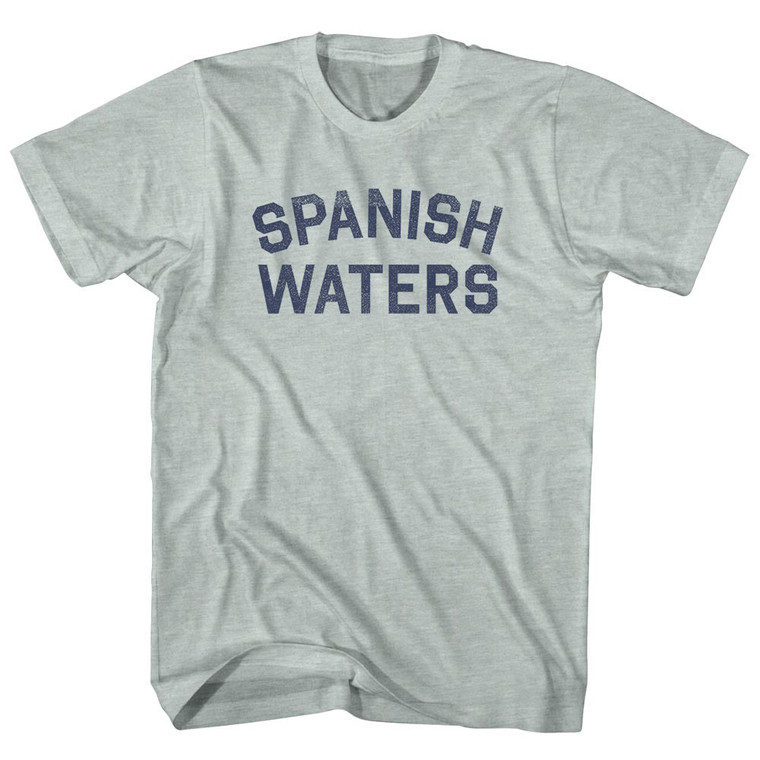Spanish Waters Adult Tri-Blend T-shirt - Athletic Cool Grey