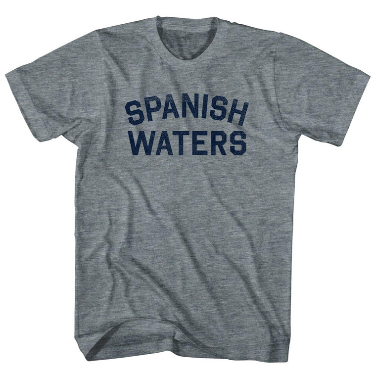Spanish Waters Adult Tri-Blend T-shirt - Athletic Grey