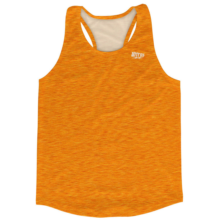 Heathered Running Track Tops Made In USA - Orange Bright