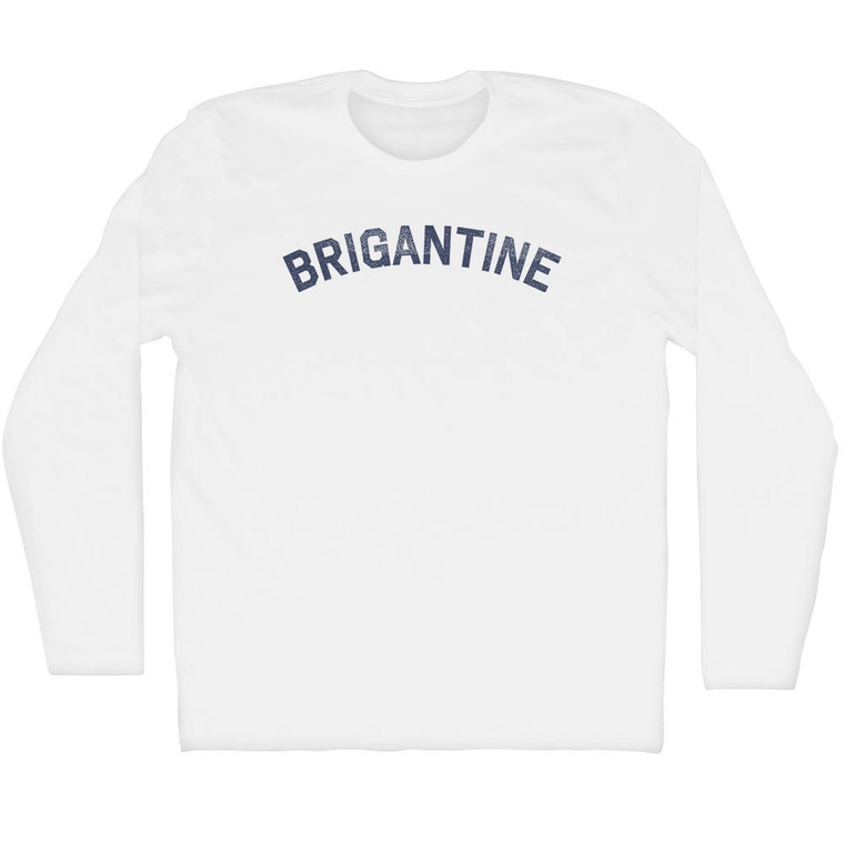 Brigantine Adult Cotton Long Sleeve T-shirt - White