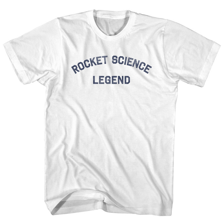 Rocket Science Legend Adult Cotton T-shirt - White
