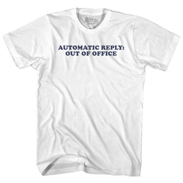 Automatic Reply Youth Cotton T-shirt - White