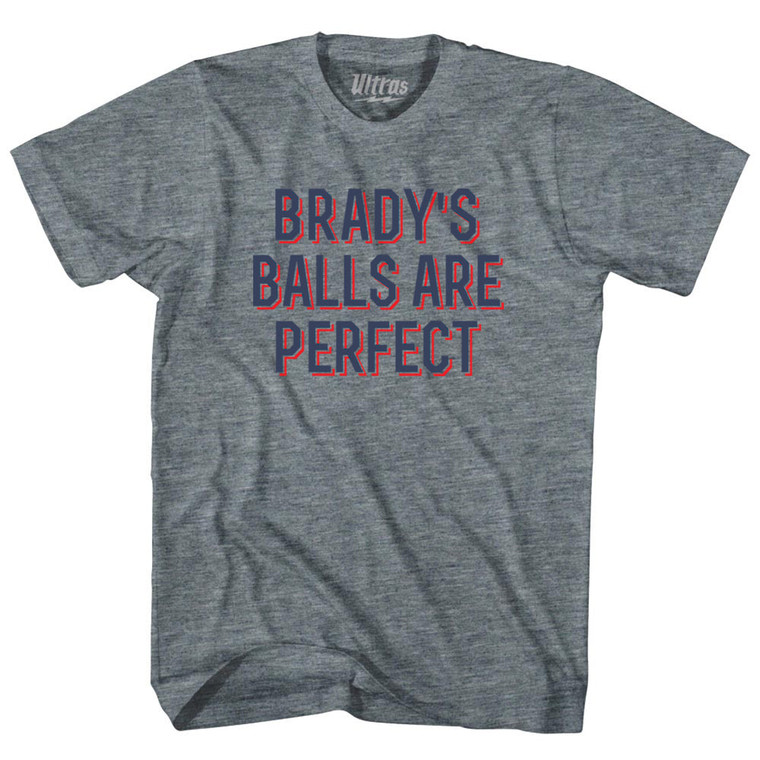 Brady's Balls Are Perfect Youth Tri-Blend T-shirt - Athletic Grey