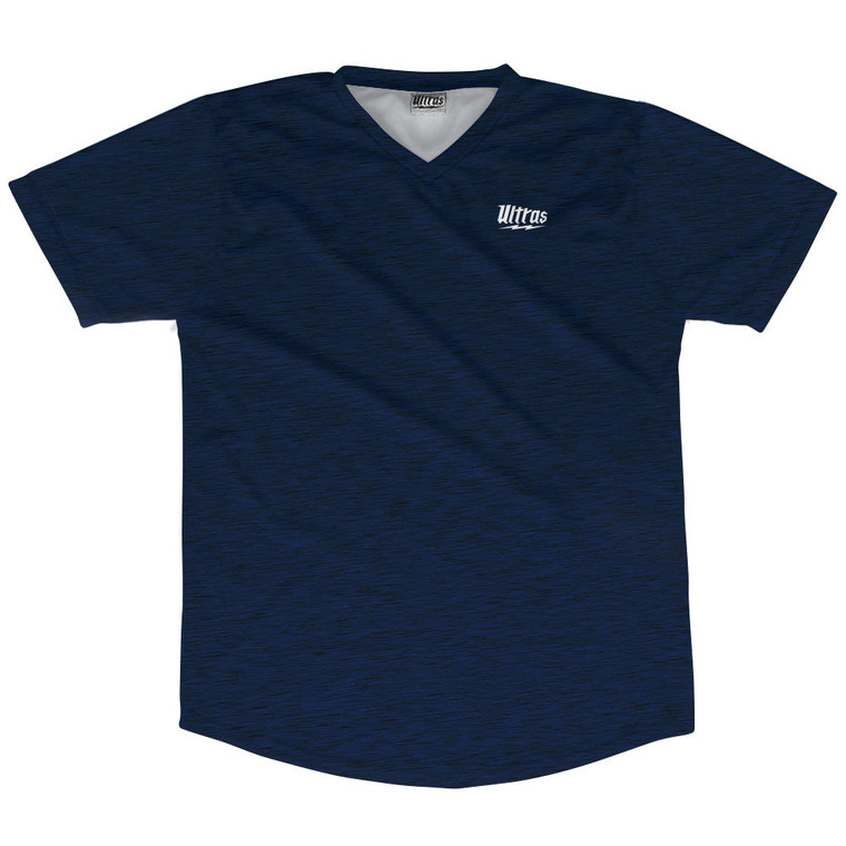 Heathered Soccer Jersey Made In USA - Blue Navy
