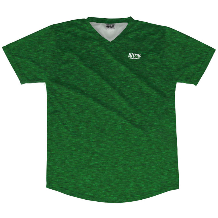 Heathered Soccer Jersey Made In USA - Dark Kelly Green