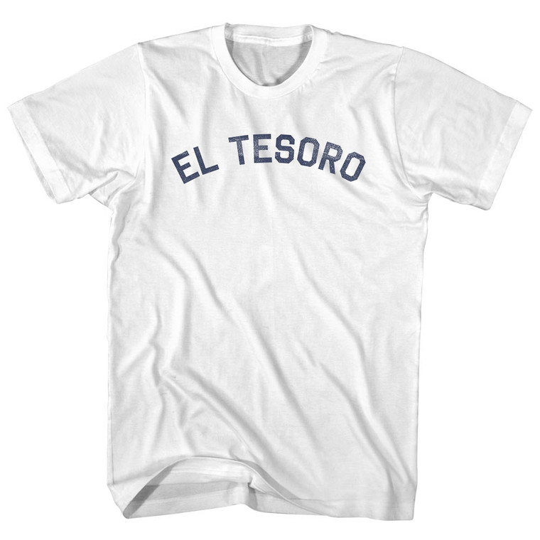 El Tesoro Adult Cotton T-shirt - White