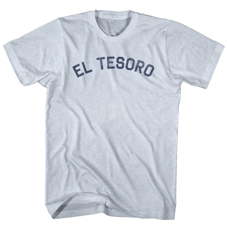 El Tesoro Adult Tri-Blend T-shirt - Athletic White