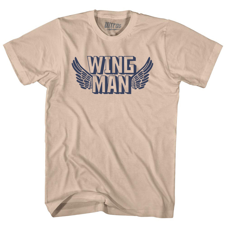 Wingman Adult Cotton T-shirt - Creme