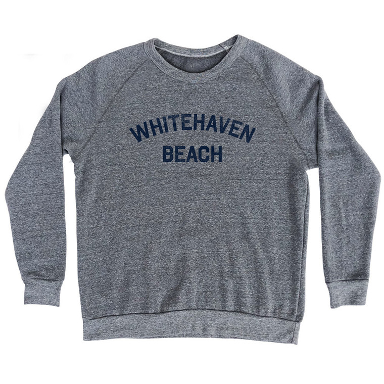 Whitehaven Beach Adult Tri-Blend Sweatshirt - Athletic Grey