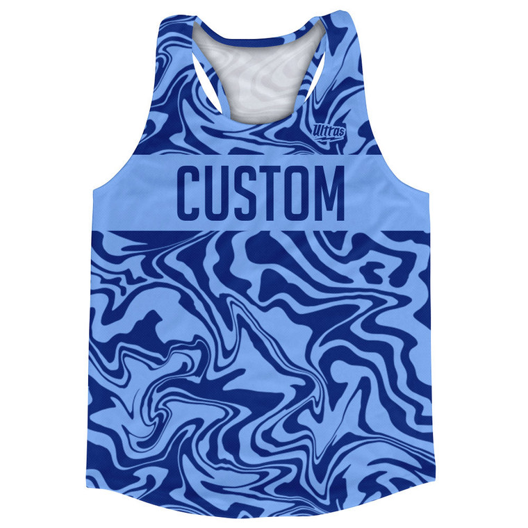 Vapor Design Custom Finish Line Running Track Tops Made In USA - Blue Carolina and Royal Blue