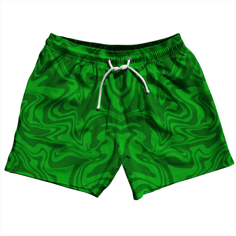 Vapor Design 5" Swim Shorts Made in USA - Kelly Green and Grass Green