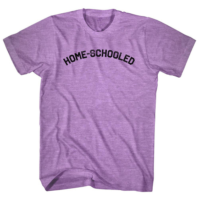Home Schooled Adult Tri-Blend T-shirt - Athletic Purple