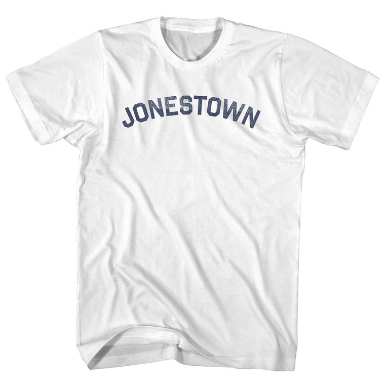 Jonestown Womens Cotton Junior Cut T-Shirt - White