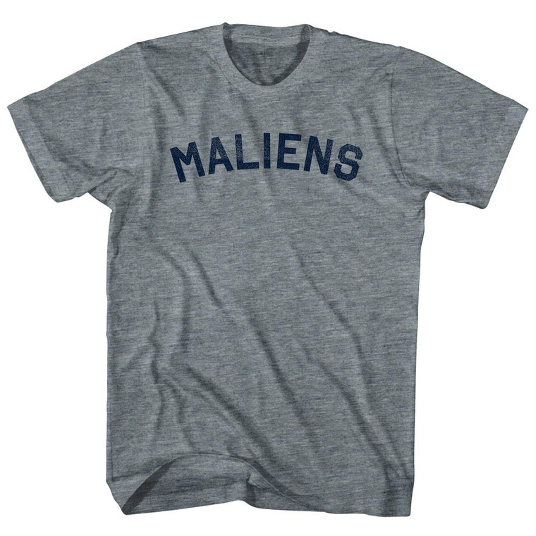 Maliens Womens Tri-Blend Junior Cut T-Shirt - Athletic Grey