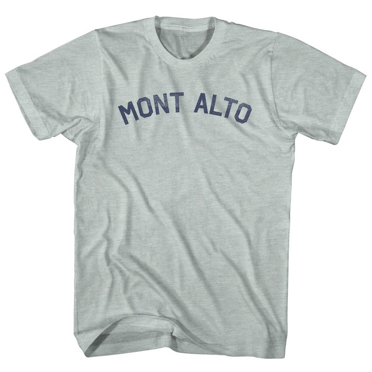 Mont Alto Adult Tri-Blend T-shirt - Athletic Cool Grey