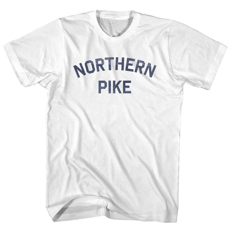 Northern Pike Adult Cotton T-shirt - White