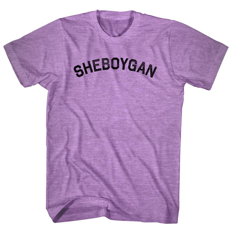 Sheboygan Adult Tri-Blend T-shirt - Athletic Purple