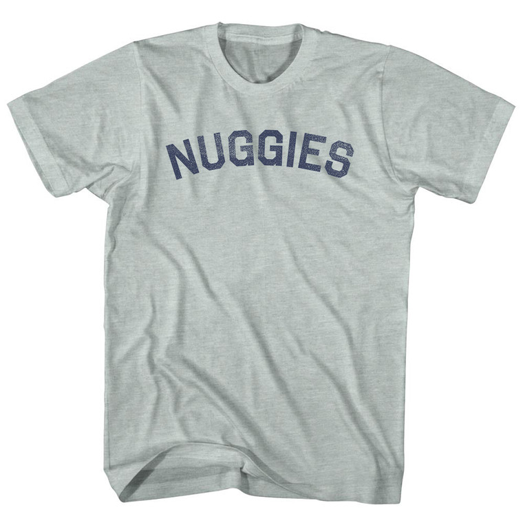 Nuggies Adult Tri-Blend T-shirt - Athletic Cool Grey