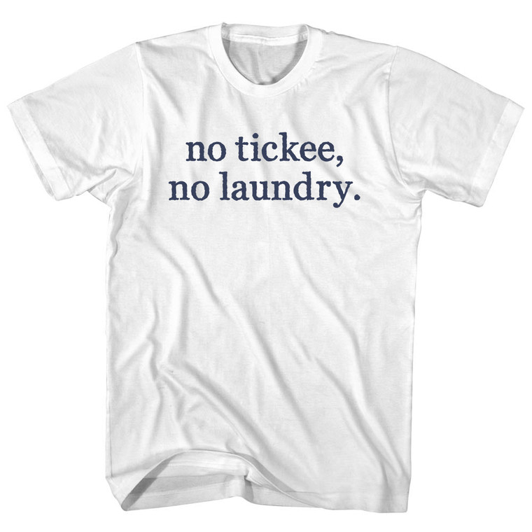 No Tickee, No Laundry. Rage Font Womens Cotton Junior Cut T-Shirt - White