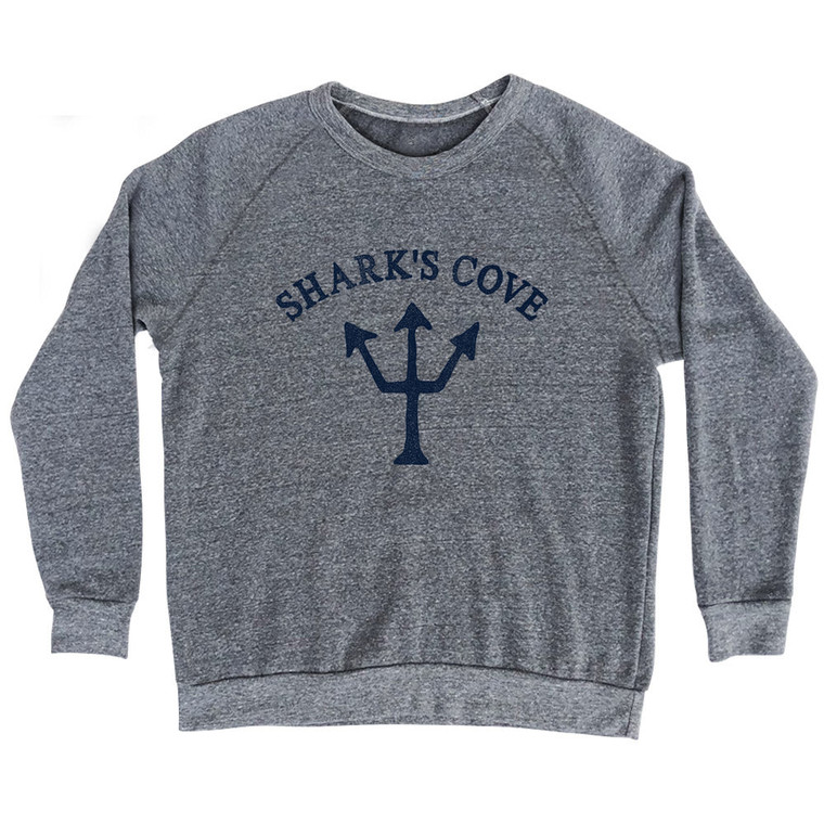 Shark's Cove Trident Adult Tri-Blend Sweatshirt - Athletic Grey