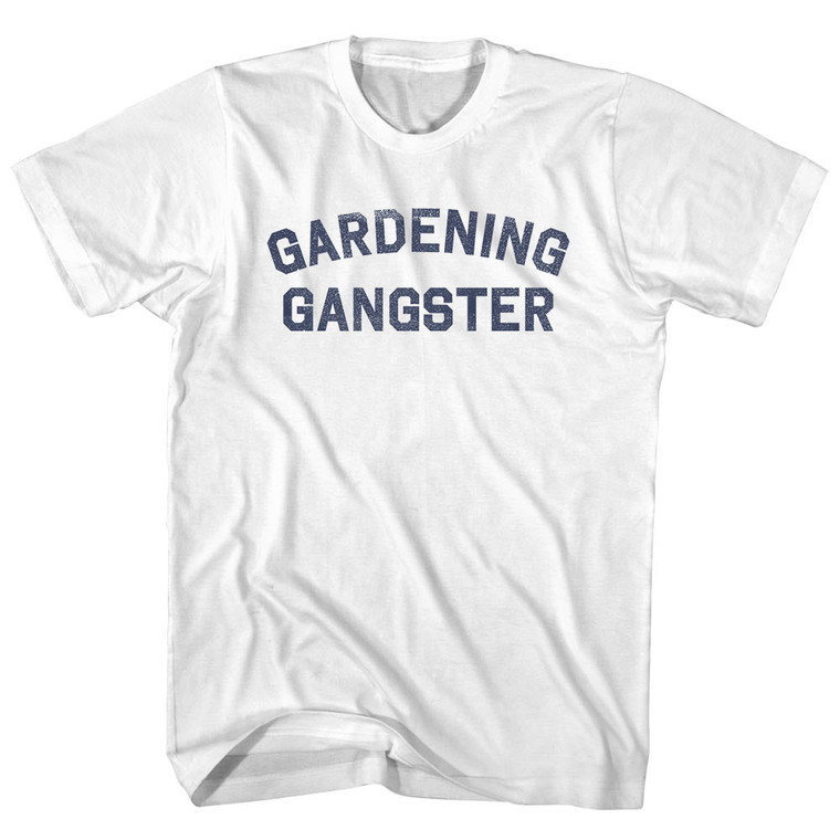 Gardening Gangster Womens Cotton Junior Cut T-Shirt - White