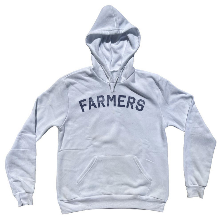 Farmers Cotton-Poly Blend Hoodie - White