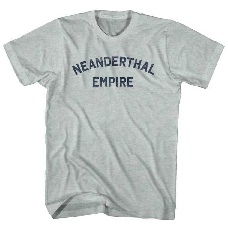 Neanderthal Empire Adult Tri-Blend T-shirt - Athletic Cool Grey