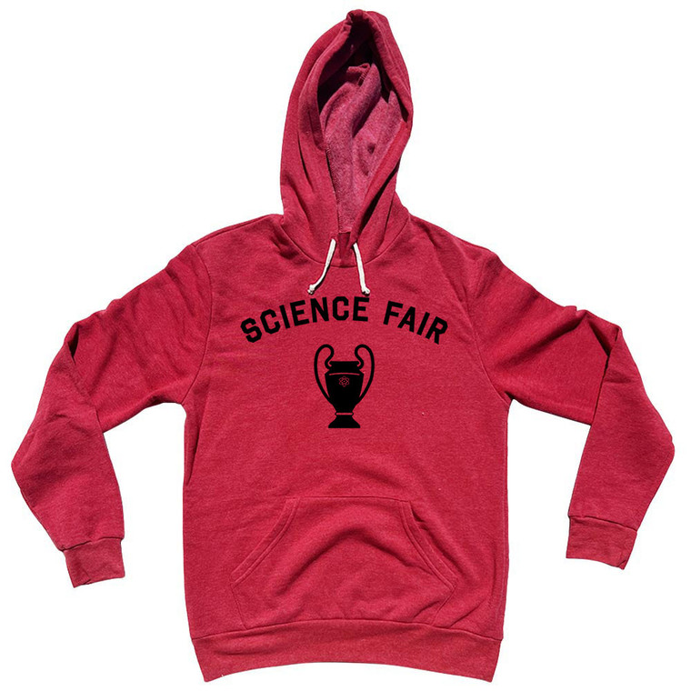 Science Fair Trophy Cotton-Poly Blend Hoodie - Red
