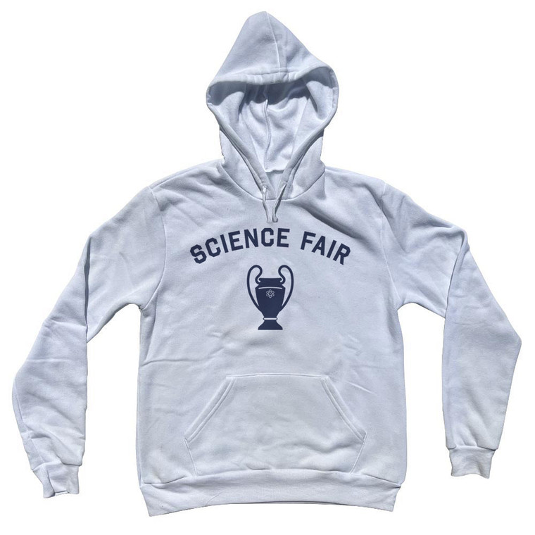 Science Fair Trophy Cotton-Poly Blend Hoodie - White