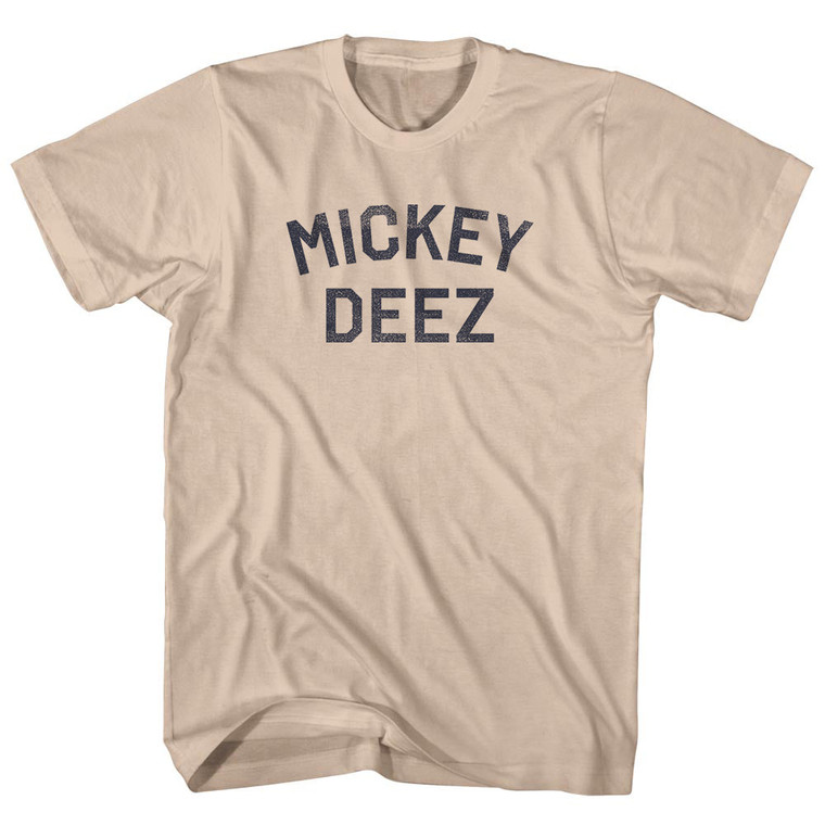 Mickey Deez Adult Cotton T-shirt - Creme