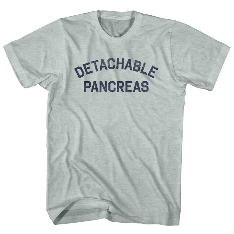 Detachable Pancreas Adult Tri-Blend T-shirt - Athletic Cool Grey