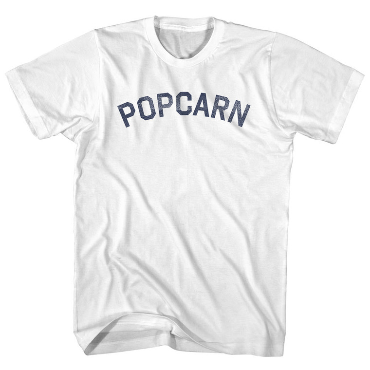 Popcarn (Popcorn With An A) Youth Cotton T-shirt - White