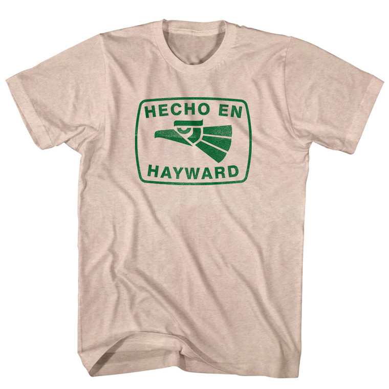 Hecho En Hayward Eagle Adult Tri-Blend T-shirt - Sand
