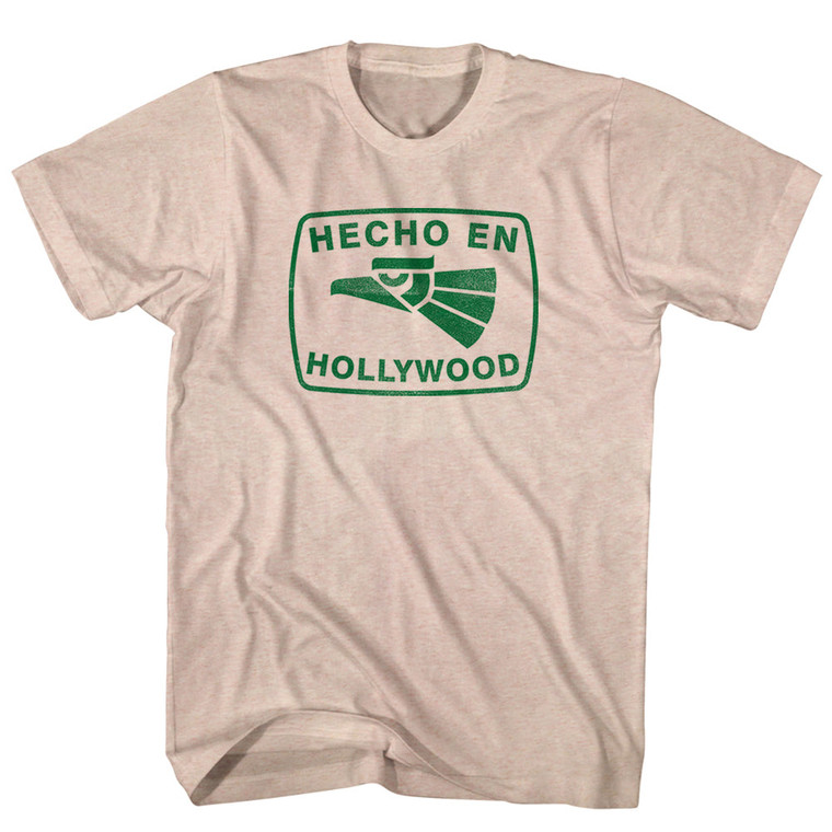Hecho En Hollywood Eagle Adult Tri-Blend T-shirt - Sand