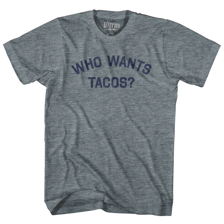 Who Wants Tacos Youth Tri-Blend T-shirt - Athletic Grey