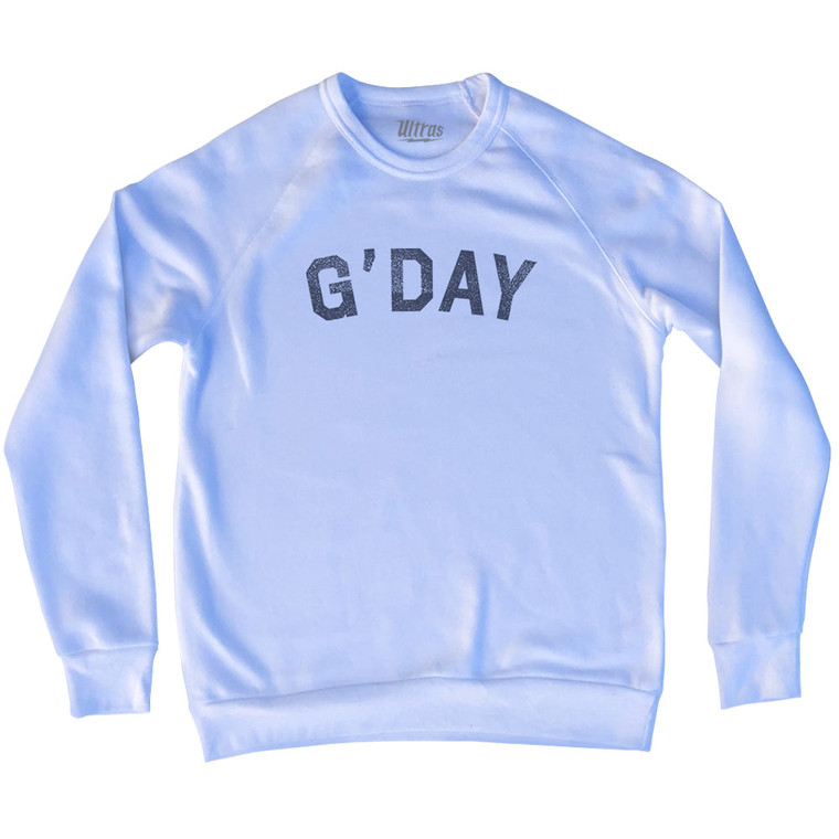 G'day Adult Tri-Blend Sweatshirt - White