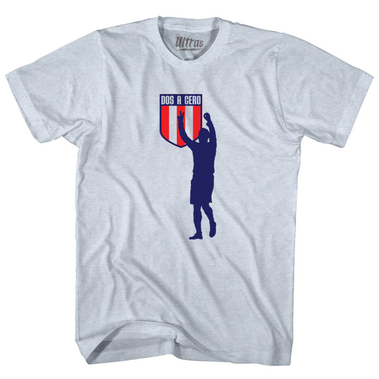 Dos A Cero 2-0 Silhouette USA Soccer Win Over Mexico Adult Tri-Blend T-shirt - Athletic White Dos A Cero 2-0 Silhouette USA Soccer Win Over Mexico Adult Tri-Blend T-shirt - Athletic White