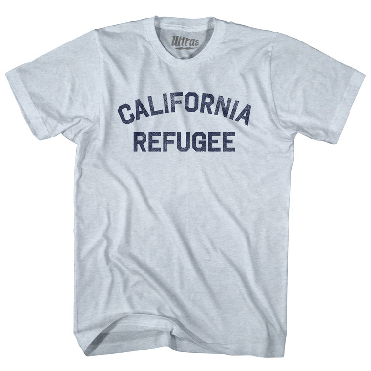 California Refugee Adult Tri-Blend T-shirt - Athletic White