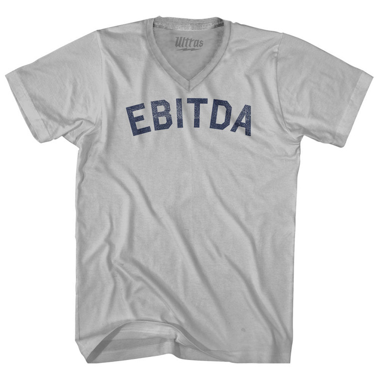Ebitda Adult Tri-Blend V-neck T-shirt - Cool Grey