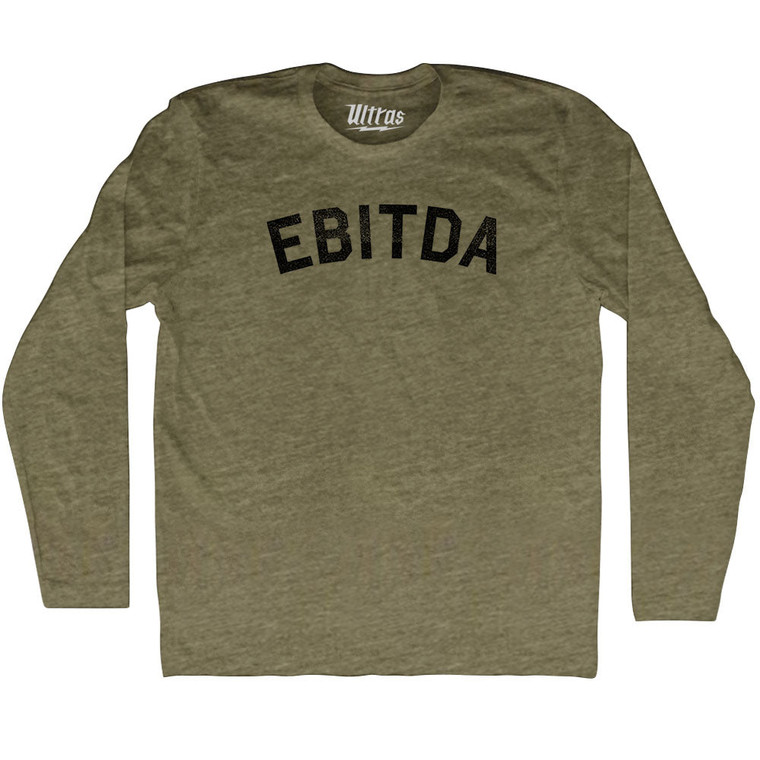 Ebitda Adult Tri-Blend Long Sleeve T-shirt - Military Green
