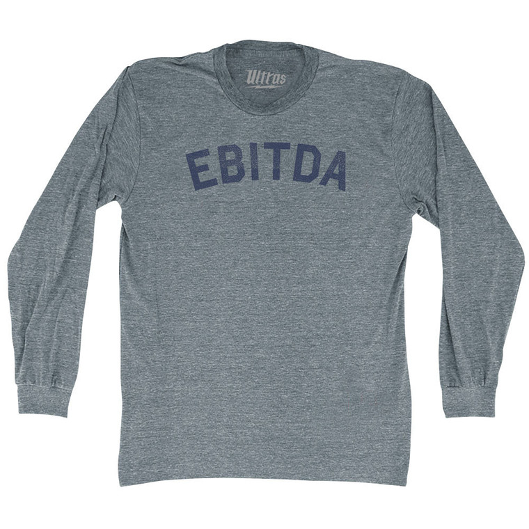 Ebitda Adult Tri-Blend Long Sleeve T-shirt - Athletic Grey