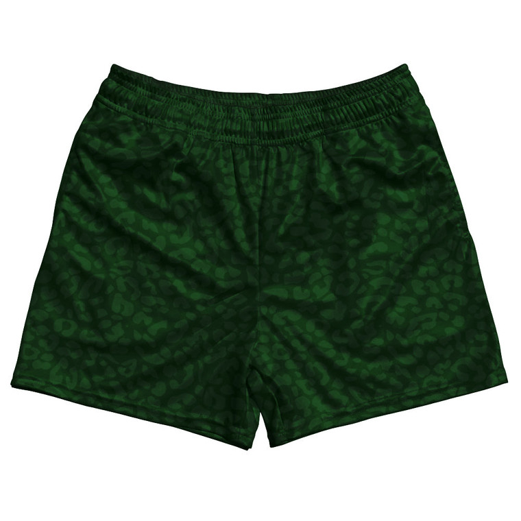 Cheetah Two Tone Forest Green Rugby Shorts Made In USA - Forest Green