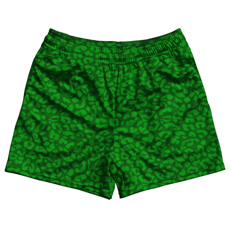 Cheetah Two Tone Kelly Green Rugby Shorts Made In USA - Kelly Green