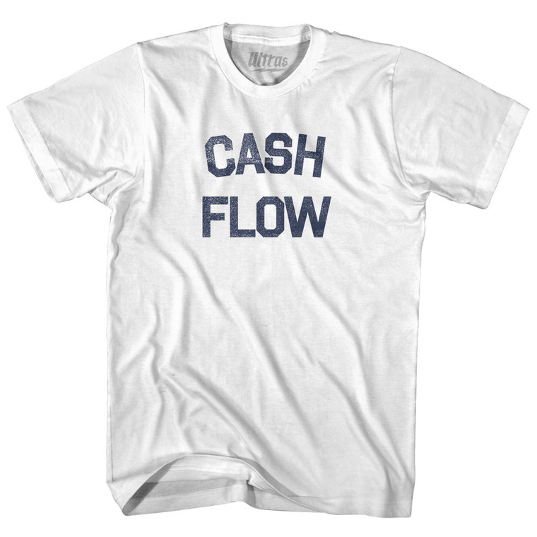 Cash Flow Adult Cotton T-shirt - White