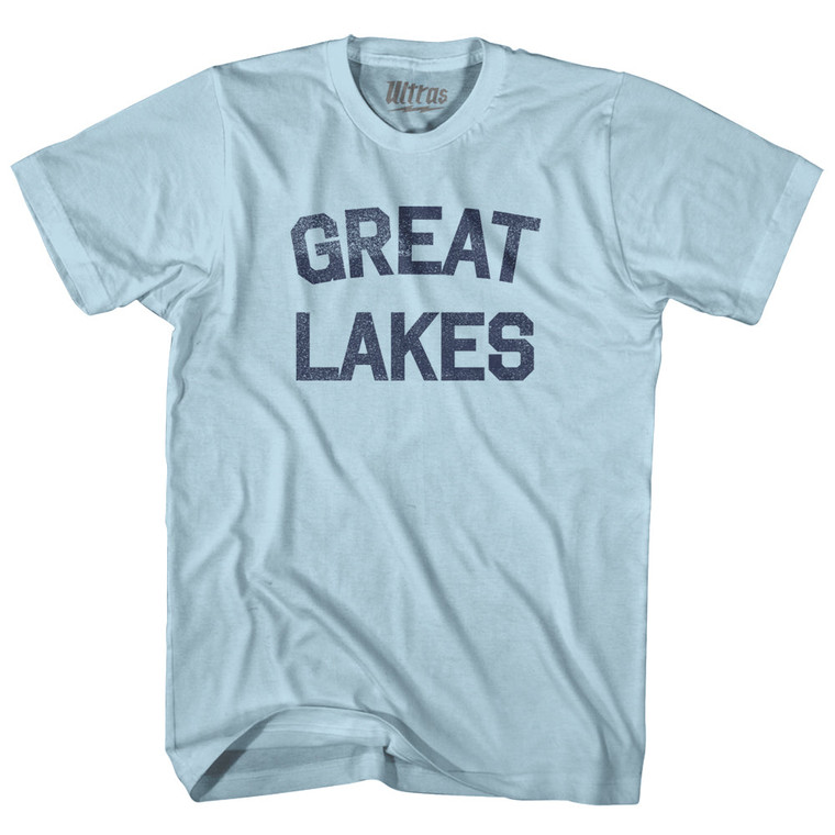 Great Lakes Adult Cotton T-shirt - Light Blue
