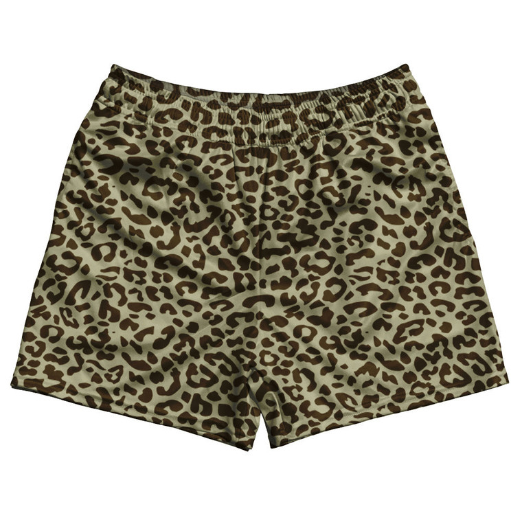 Cheetah Two Tone Brown Rugby Shorts Made In USA - Brown